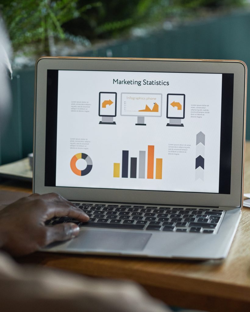 Businessman Analyzing Marketing Statistics